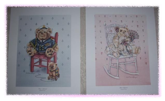 teddy bear nursery prints by martha smith hayes 1987