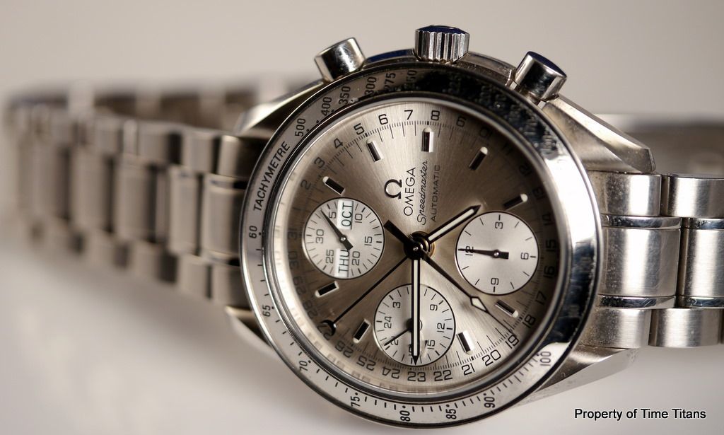 Omega Speedmaster Automatic Triple Calendar 3523 00 00 Silver Sunburst