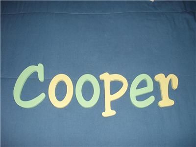 Childrens Wood Names Nursery Wall Decor Letters