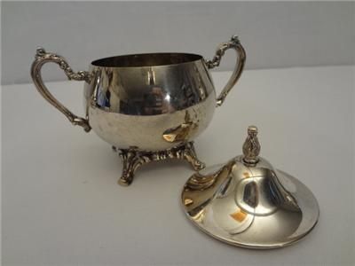 Oneida Silver Du Maurier Coffee Tea Service 5pc Set 2 Pots Sugar