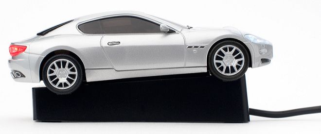 Pawas Click Car Mouse Maserati Granturismo Silver Wireless Officially