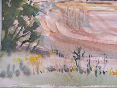 Watercolor SOUTHWEST ANASAZI RUINS Jewell McCrea Hembree (AZ Artist