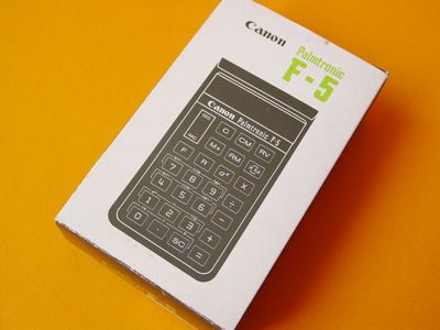 VINTAGE 70S CALCULATOR COLLECTION   Canon Palmtronic F 5   RARE AND