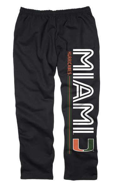 Miami Hurricanes Retrospective Sonic Sweatpant Black