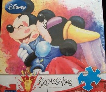 IN LOVE Mickey Minnie Mouse Disney Michelle St Laurent Jigsaw Puzzle