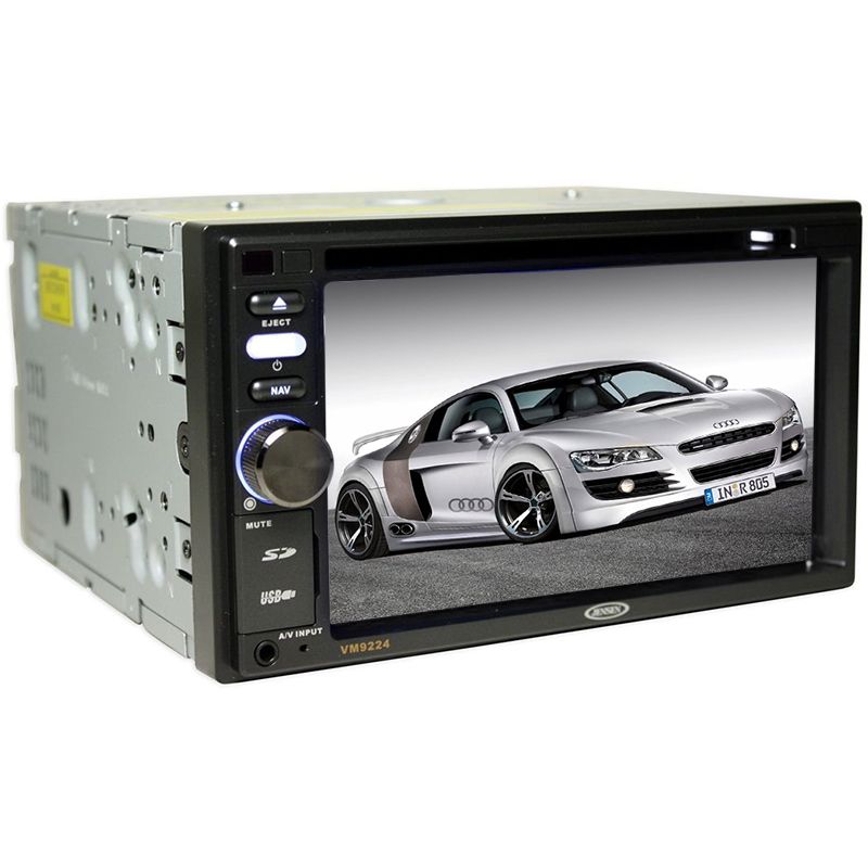 Jensen VM9224 Double DIN Car DVD CD  WMA Radio with 6 2 TFT LCD