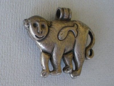 Miau or Hmong South China Silver Monkey Pendant