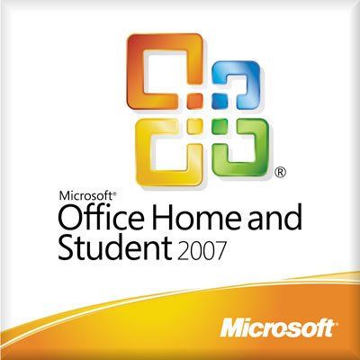 Microsoft Office Home and Student 2007 Full Commercial Retail CD COA