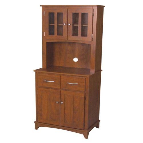 Oak Hills Microwave Cart in Oak Oak Hills Microwave Cabinet