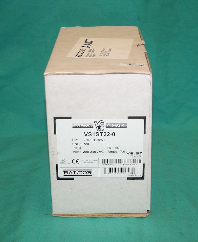 Drive VFD Motor VS1ST22 0 AC Microdrive 2HP 3PH 240VAC 60Hz 7.0A NEW