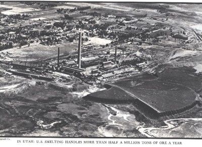 1935 A LG Photo Image View of Smelting in Utah Midvale