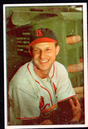 1953 Bowman Color 32 Stan Musial Cardinals VG EX