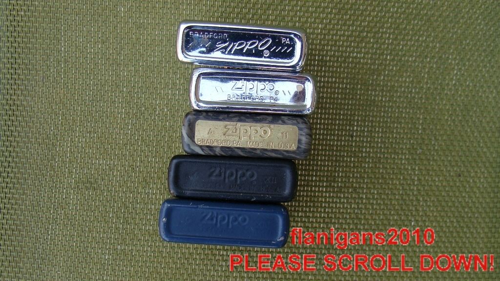 Collection Military Navy Air Force Milius Camo Zippo Lighters