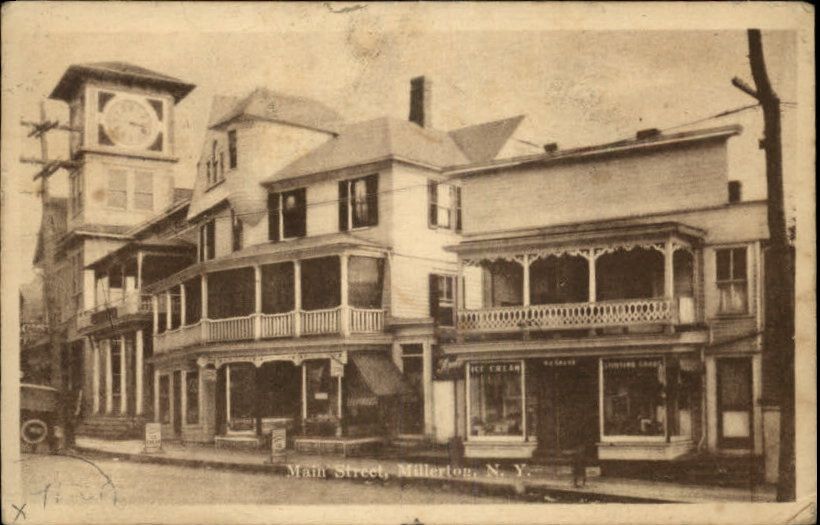 Millerton NY Main St c1910 Postcard