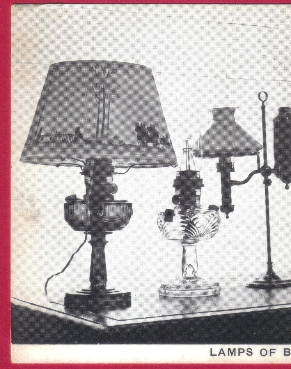 1950S MINDEN NEBRASKA WARPS PIONEER VILLAGE MUSEUM OLD ANTIQUE LAMP