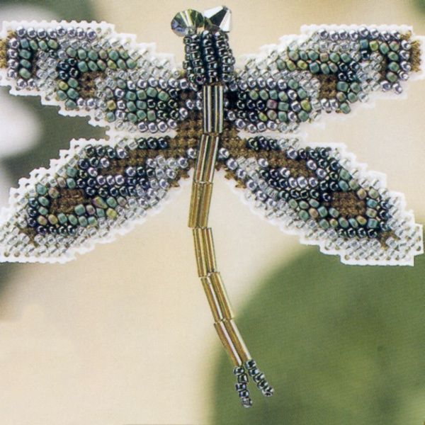 Dragonfly Beaded Cross Stitch Kit Mill Hill 2000 Spring Bouquet