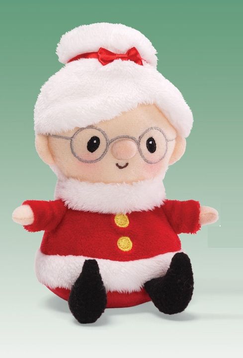 Gund 7 Santas Village Plush Mrs Claus Christmas Sound Toy New