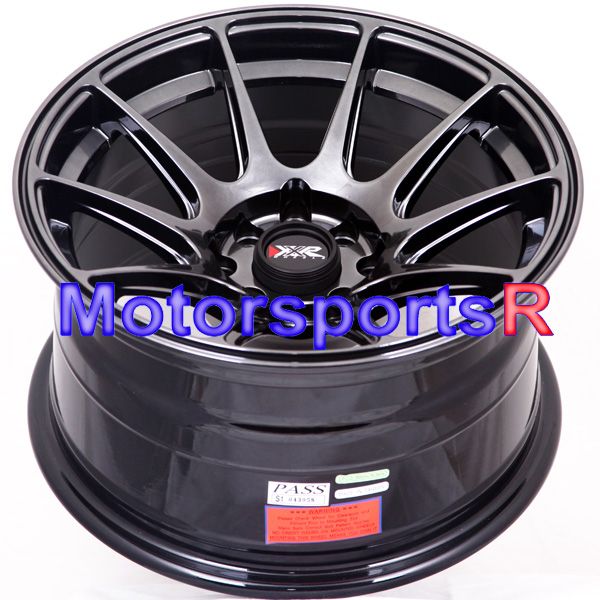 XXR 527 Chromium Black Concave Rims Wheels 4x100 90 00 05 Mazda Miata