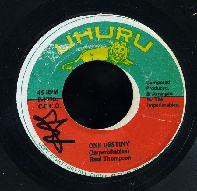 Basil Thompson One Destiny Ja Orig 7 ►♫