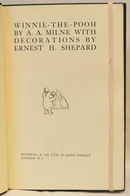 The Pooh   FIRST EDITION   original cloth   1926   by A. A. Milne