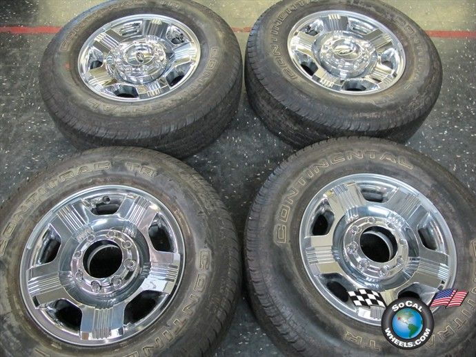 06 12 Ford F250 F350 Factory 18 Chrome Clad Wheels Tires Rims 3688 275