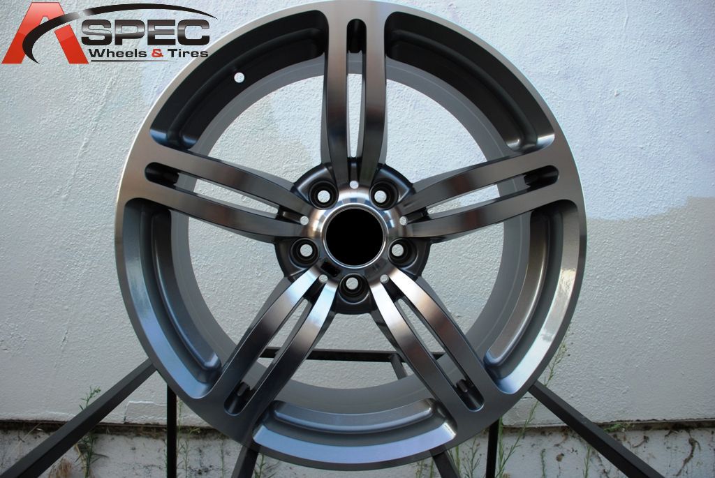 Gun Metal Machined Wheel Fit BMW E39 E60 525 528 535 545i Rims