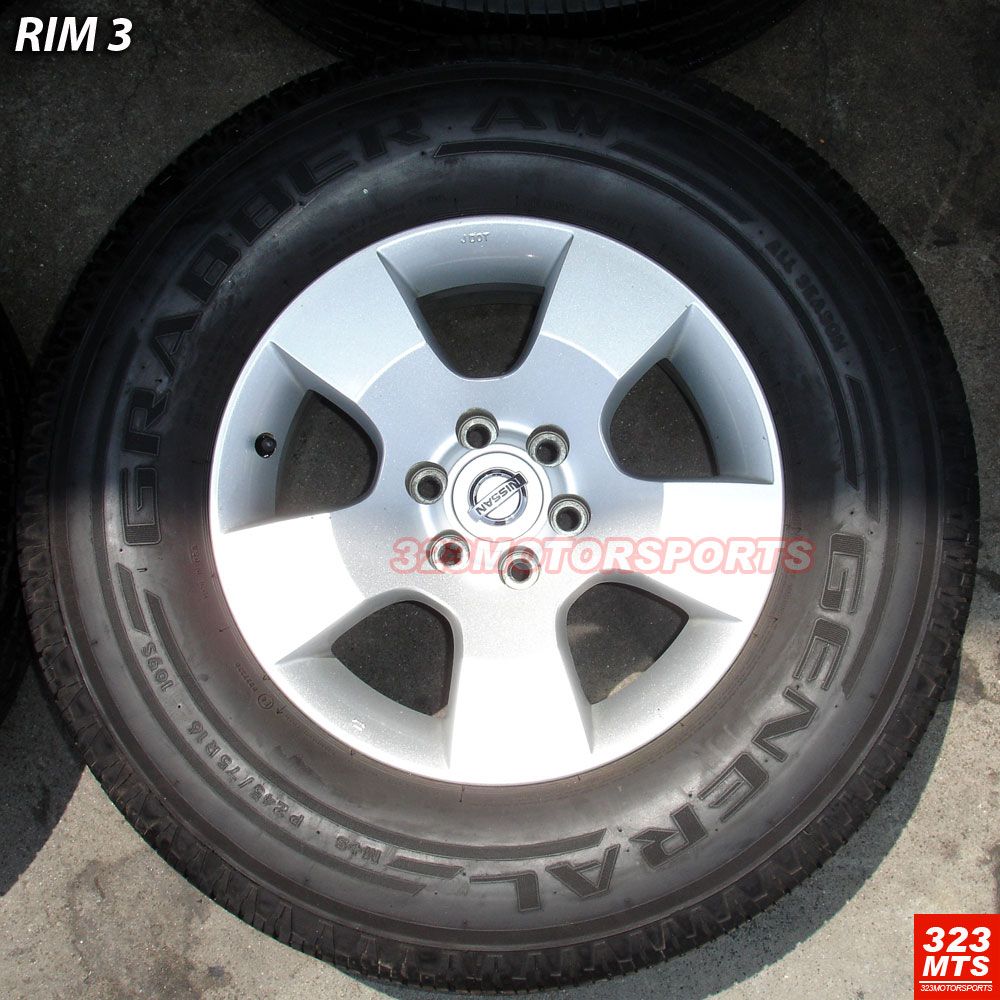 16 Used Nissan Truck 6LUG Wheels Uniroyal Tires