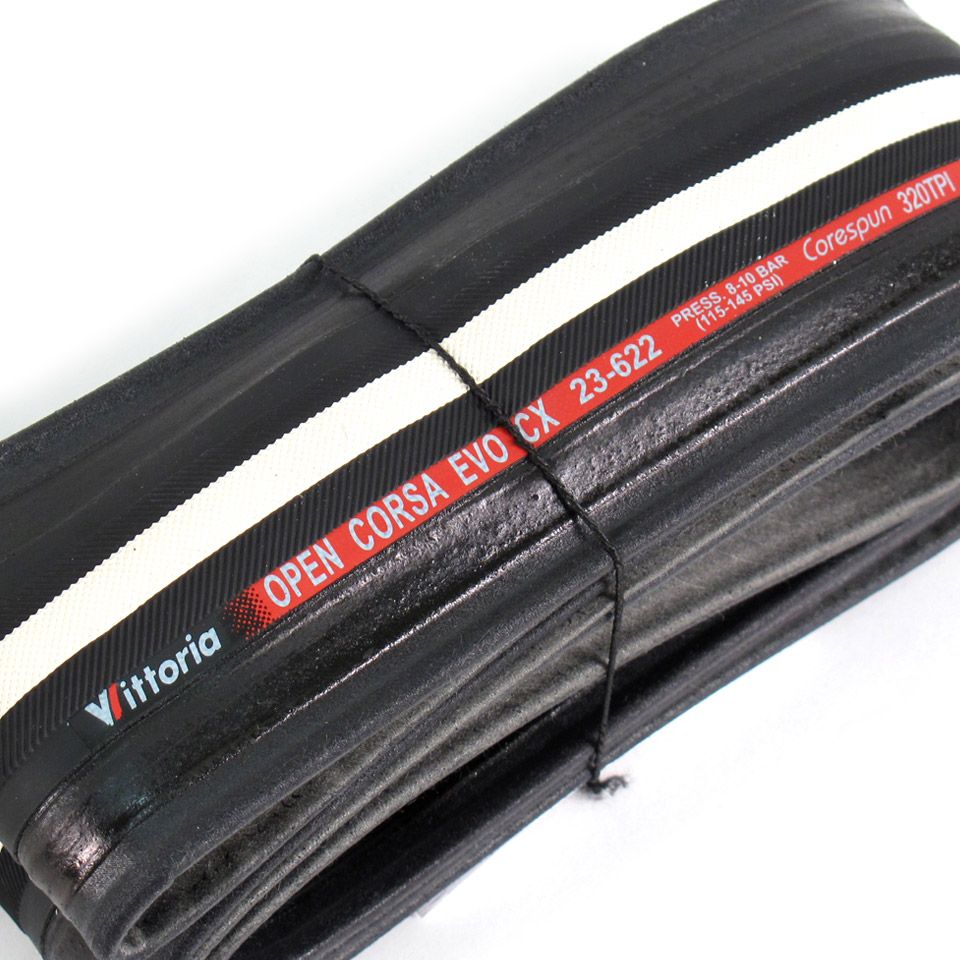 Pair Vittoria Open Corsa EVO CX 700 x 23c Folding Road Bike Tires