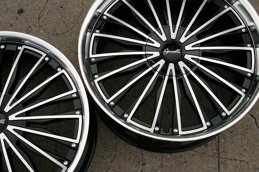 Gianelle Trentino L2 22 Black Rims Wheels BMW x5 E53 E70 22 x 9 0 10