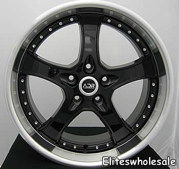 19x8 5 Black Wheels Rims adr Spartan 5x4 5