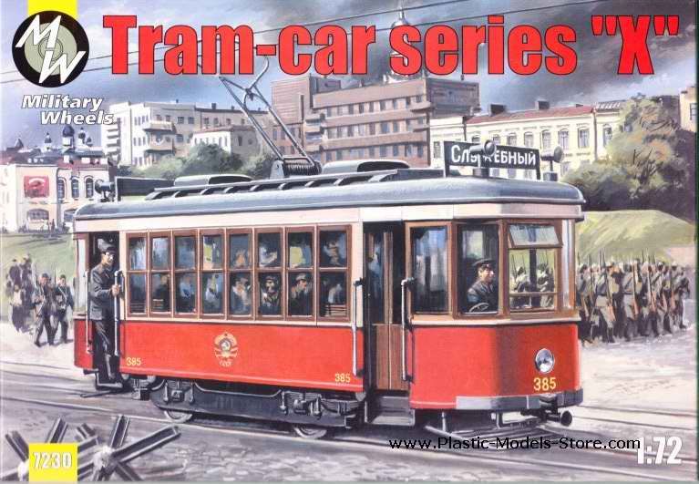 Tram Car KH Series x Civil 1 72 Military Wheels 7230