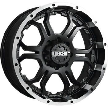 18x9 Black Wheel Gear Alloy Recoil 8x6 5