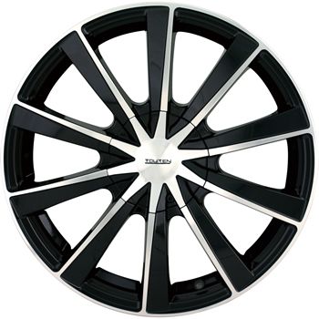 18x8 Black Touren TR10 Wheels 5x110 5x115 40 Chrysler 300 300C AWD 300