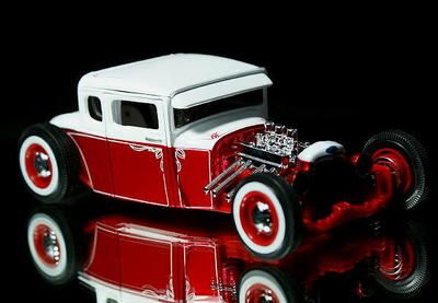 1929 Ford Model A Hot Rod Maisto Diecast 1 24 Redwhite