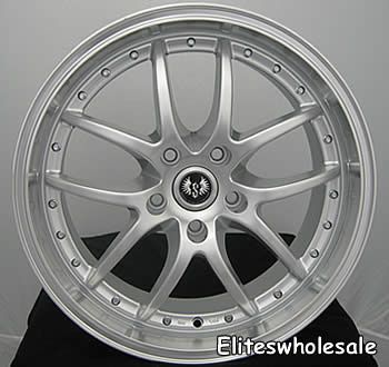 19x8 5 Hypersilver Wheels Rims Stern ST1 5x100