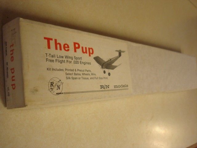 MODELS * THE PUP * R/C MODEL AIRPLANE KIT ** Factory Sealed 