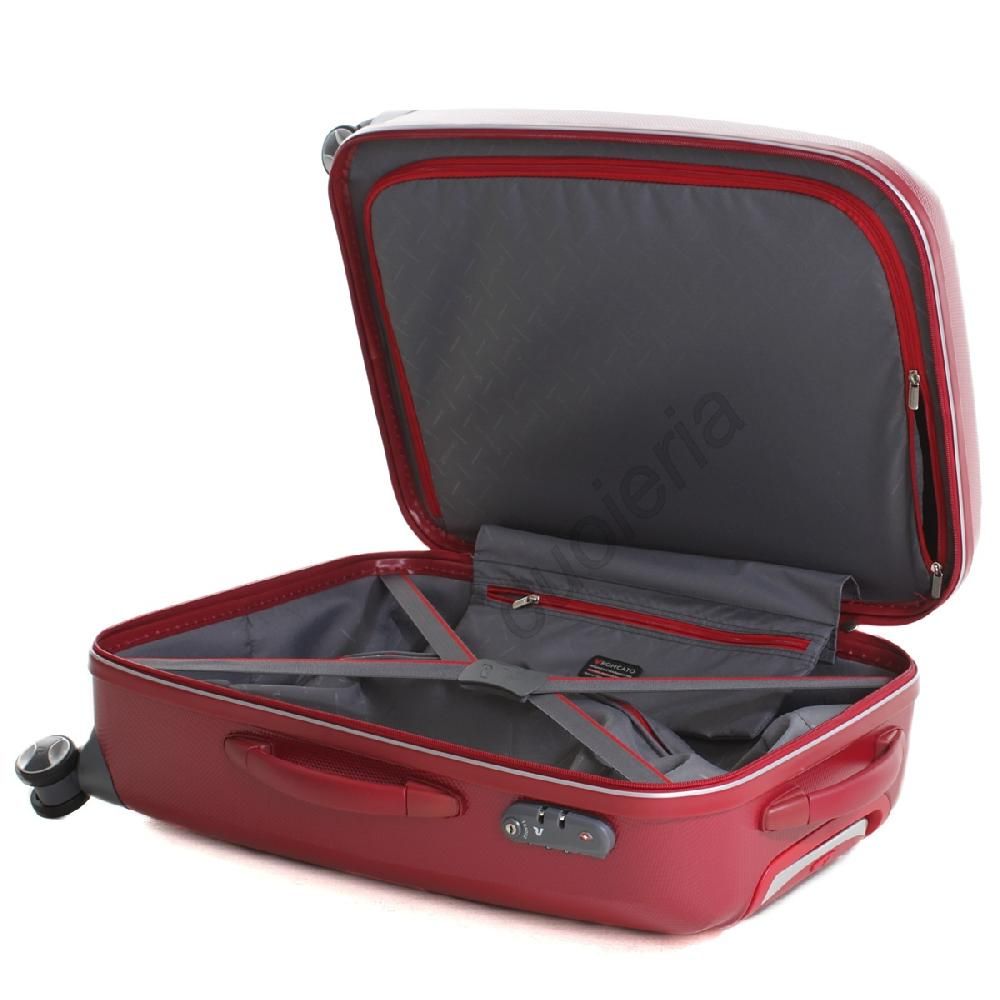 Trolley Medio Roncato Carbon Light Rosso Sottocosto