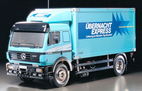 Tamiya 3 Speed 1 14 R C Mercedes Benz 1 850L Delivery Truck Kit 56307