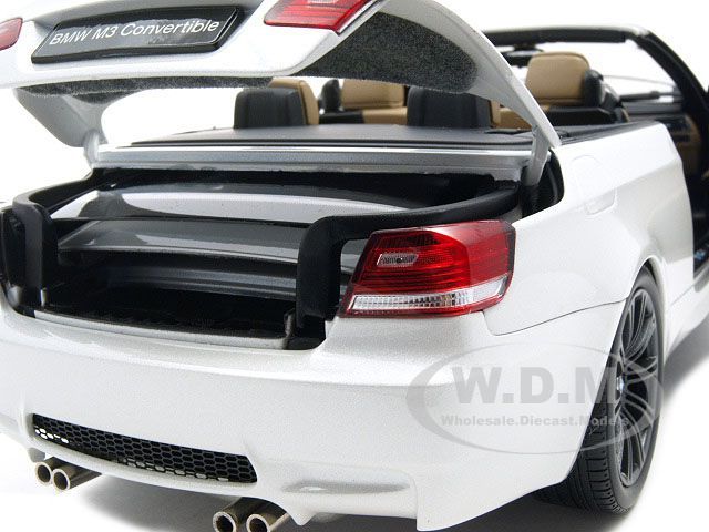 2010 2011 BMW M3 E93 Convertible White 1 18 Kyosho