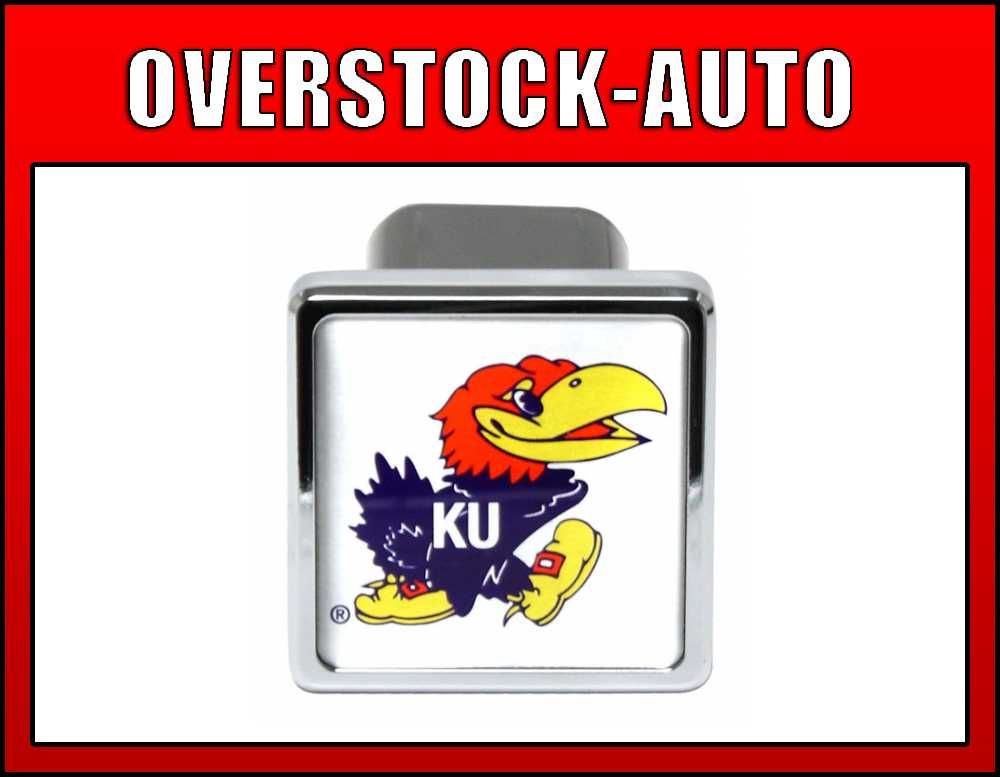 Pilot 2 inch College Trailer Hitch Cover Kansas Jayhawks NCAA Logo