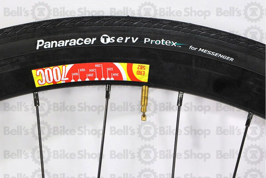 Panaracer T Serv Messenger Folding Black Tire 700 x 28c Protex