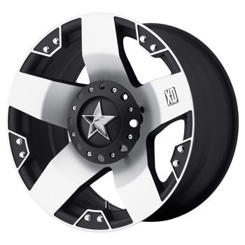 18 inch Black M Wheels XD775 Rockstar Chevy Dodge 2500 3500 Trucks 8