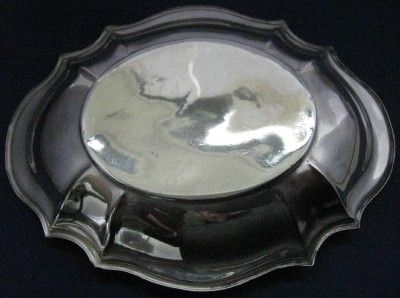 Stylish Plain Surfaced Solid Silver Trinket Bon Bon Dish HM