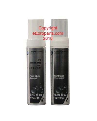 New Genuine BMW Touch Up Paint 472 Sterling Gray 51910419751