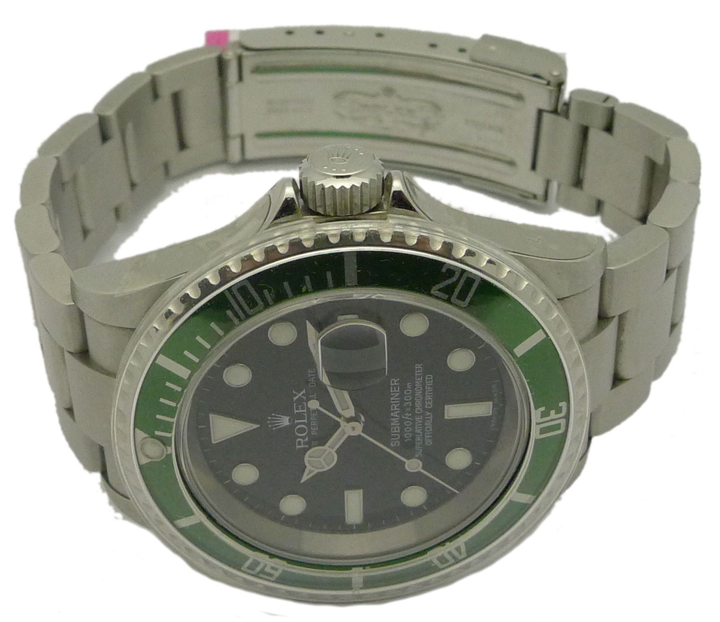 GREEN  DATE STAHL 16610LV ungetragen ZERTIFIKAT & BOX BJ 2007