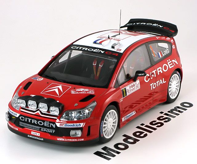 18 Auto Art Citroen C4 WRC RallyMonte Carlo Loeb 2007