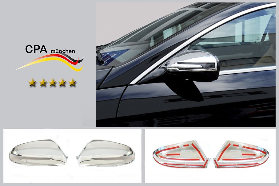 Chrom Spiegelkappen Mercedes CLS ab Baujahr 2008 bis 12 2010