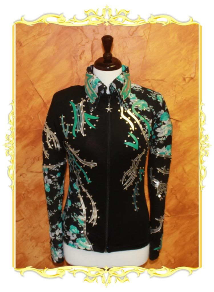 LARGE Showmanship Pleasure Horsemanship Show Jacket Shirt Rodeo Queen