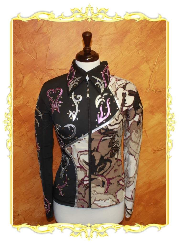 LARGE Showmanship Pleasure Horsemanship Show Jacket Shirt Rodeo