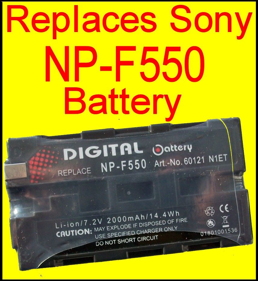 Generic battery to Sony CCD TR3000E, CCD TR3100E, CCD SC5E, CCD SC55E